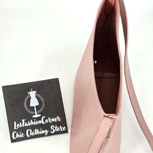 ANTHROPOLOGIE Women's Blush Samara Bucket Shoulder Bag Crossbody Size M 1234 - Picture 13 of 14